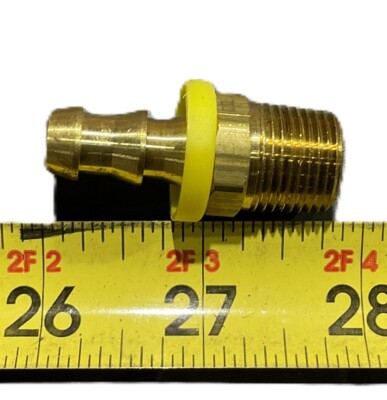 (10 PER PURCHASE) Parker 30182-6-6B 82 Series 3/8'' X 3/8'' Push-Lok Brass Rigid