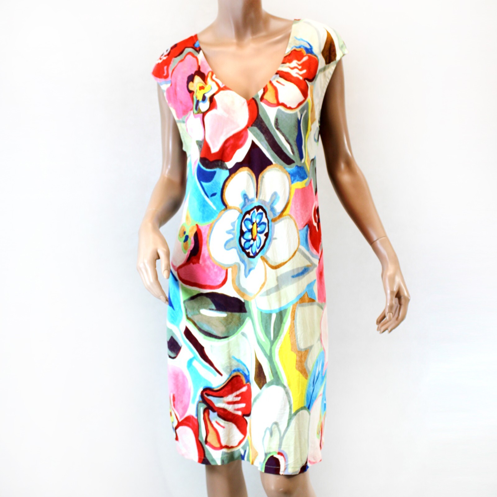 Jams World Sherry Dress Tavern Print Sundress Large Made in USA eBay