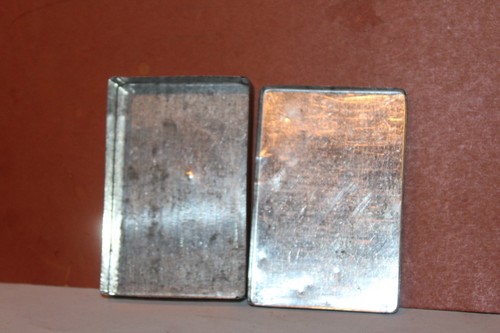 THREE VINTAGE ADVERTISING TINS TWO FRENCH/ONE ENGLISH PUBLIC BENEFIT BOOT CO. - Picture 4 of 12