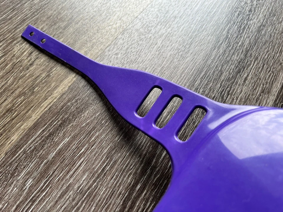 Minibike Yamaha YZ80 1993-2001 matrícula delantera por UFO 12-558-26 ¡Rara púrpura! Foto 4 de 4