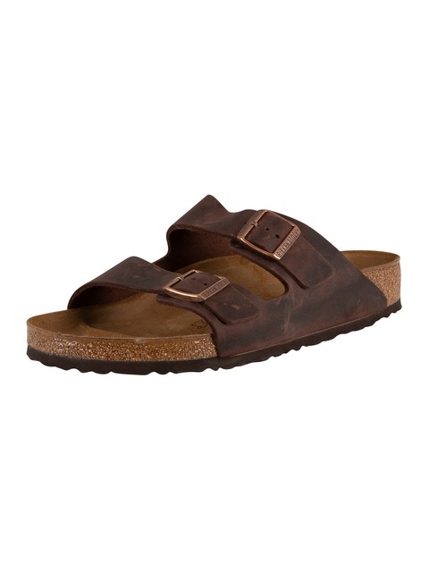 birkenstock arizona habana oiled leather women's