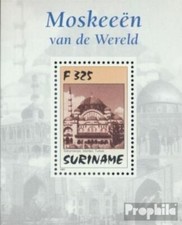 suriname Bloc 70 neuf 1997 mosquées dehors tous Monde