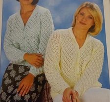 Stylecraft Knitting Pattern 4504 Lacey Cardigans DK 30-42 