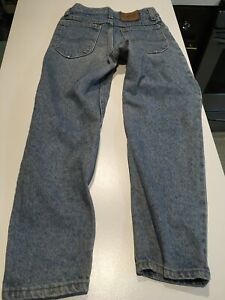 Vtg 80s 90s Lee Jeans Boys Kids Blue Denim Usa Made 12 Reg 24x26 Ebay