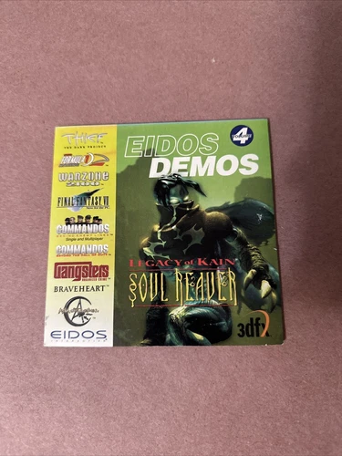 Eidos Vol 4 - Playstation 1 PS1 Demo Soul Reaver, Tomb Raiders, Final Fantasy 7