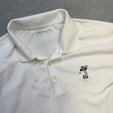 Nike Disney Parks Golf Polo Shirt Men 2XL White Dri Fit Mickey Mouse Performance