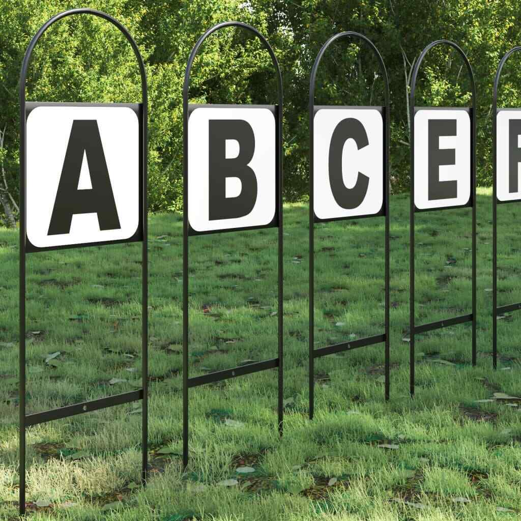 Marcatori da Dressage 8 pz in Acciaio marcatore decorativo vidaXL