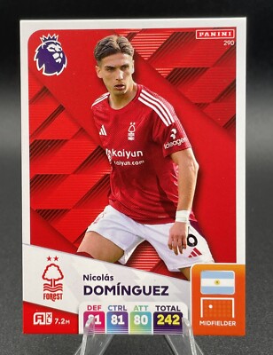 Nicolas Dominguez Panini 2024/2025 Adrenalyn XL 24/25 Nottingham Forest # 290