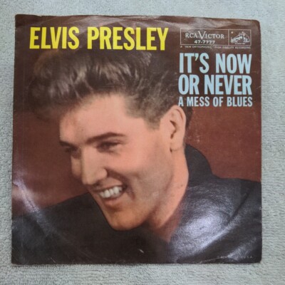 45 RPM It's Now or Never Elvis Presley PICTURE SLEEVE RCA Victor 47-777