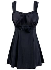 Wantdo Women One Piece Bathing Suit High Waist Swimsuit Tummy Control Plus Size