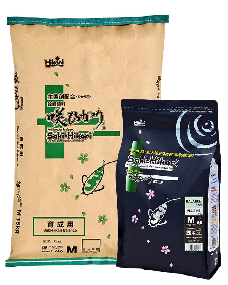 Saki Hikari Balance Koifutter / S M L / 2kg, 5kg, 15kg