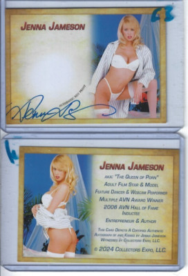 Jenna Jameson Collectors Expo Signed Print Card International Model #23