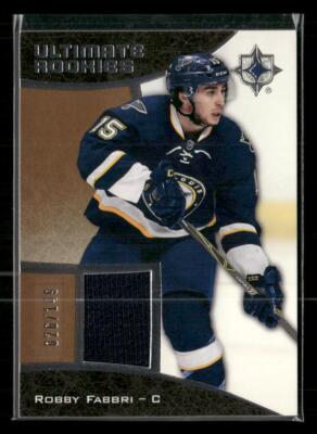 2015-16 UD Ultimate Collection #111 Robby Fabbri Ultimate Rookies Jersey #/149