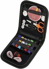 Travel Sewing Kit Set Case Needles Thread Scissors Travel Approved 