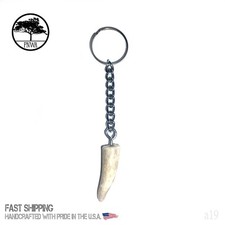 Deer Antler Tip Keychain New 1pc