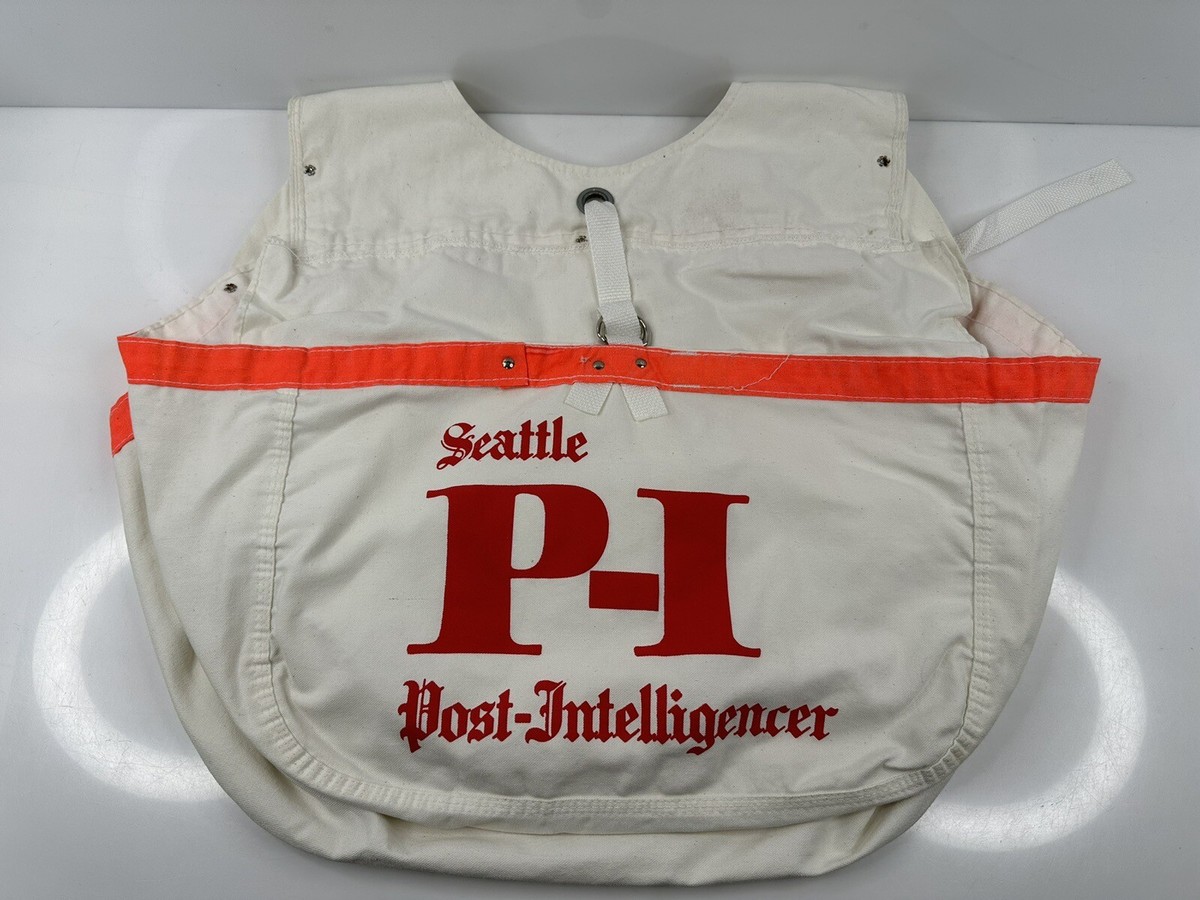 Rare Vintage Seattle Post-Intelligencer PI Newspaper Bag
