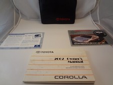 Toyota Leather Owners Case 2002 Corolla Owners Manual - Fits All Years Models