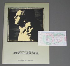 SIMON AND GURFUNKEL/JAPAN TOUR BROCHURE DEC 1993 w/STUB