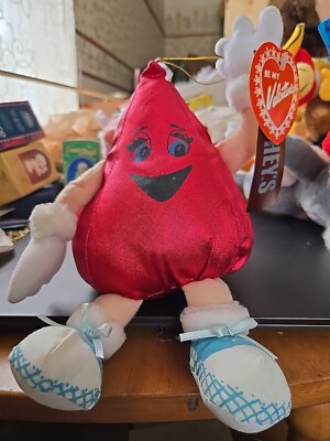 Vintage 1994 Hershey's Kiss Red 9'' Plush W- Arms & Feet. 