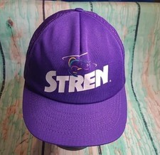 Vintage Hat Stren Fishing Line String Snapback Hat Cap Purple Made In USA!