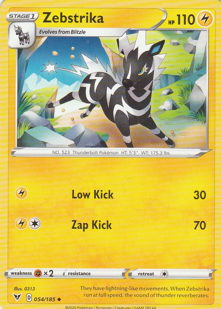 Zebstrika 54/185 Pokemon Vivid Voltage | eBay