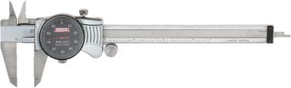 Rango SPI 0" a 6", graduación de 0,001", 0,1" por revolución, pinza de esfera negra...