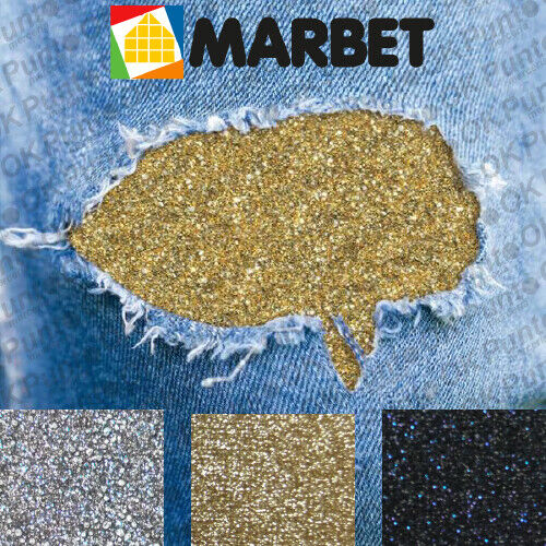 “GLITTER” SALDASTRAPPI TERMOADESIVO MAGLINA ELASTICA MARBET TOPPA ART 121 - Foto 1 di 4