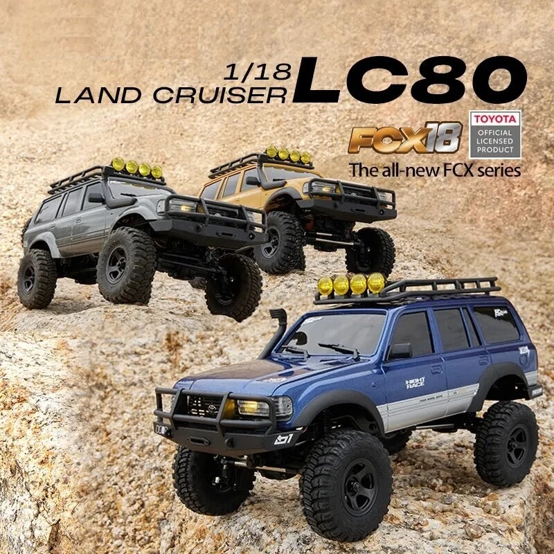 FMS FCX18 1/18 Toyota Cruiser LC80 Cruiser Offroad 4X4 4WD RC Rock Crawler Car - Image 2 of 4