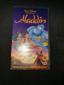 Aladdin Walt Disney Classic Vhs 1992 Rare Cartoon Animation Ebay