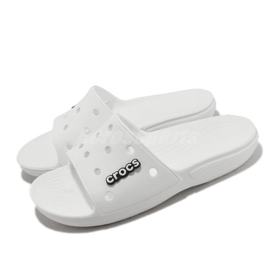 Crocs Classic Crocs Slide White Men Unisex Slip On Sandals Slippers  206121-100 | eBay
