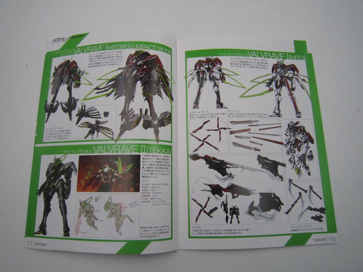 Anime Valvrave the Liberator Dengeki Hobby Promo Modeling Guide Book Japan  USED