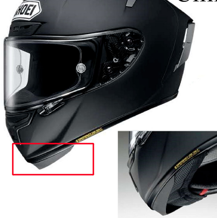 GENUINE Shoei X14 X-Fourteen Motorcycle Helmet "Chin Spoiler" guard Windproof 