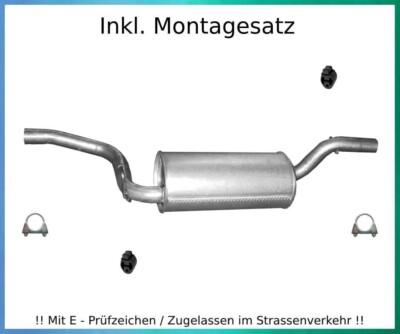 Mittelschalldämpfer Ford Focus II C-Max 1.4 1.6 Auspuff Mitteltopf Montagesatz