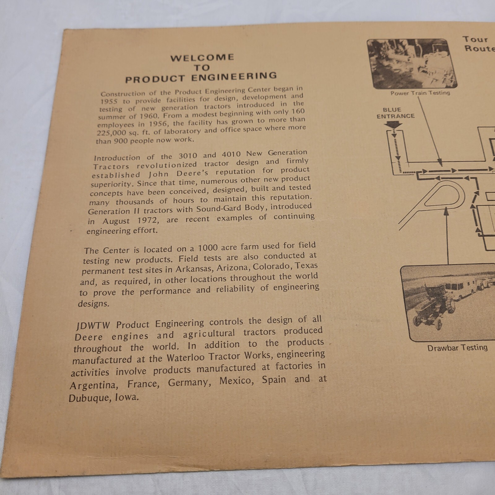 John Deere Tractor Works Waterloo PRODUCT ENGINEERING Open House 1973 PEC Center