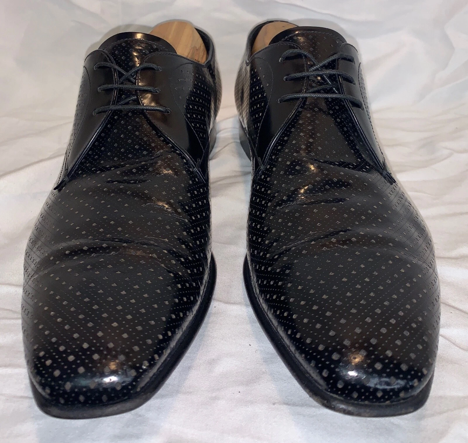 Scarpe stringate Prada Milano in pelle Oxford nere taglia 9 5