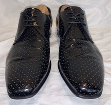 PRADA Milano Leather Oxford Lace-up Shoes Black Sz 9.5