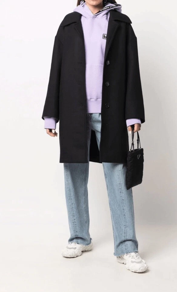 Cappotto classico con logo PALM ANGELS taglia extra small (38) ORIGINALE PREZZO AL PUBBLICO £855 #R