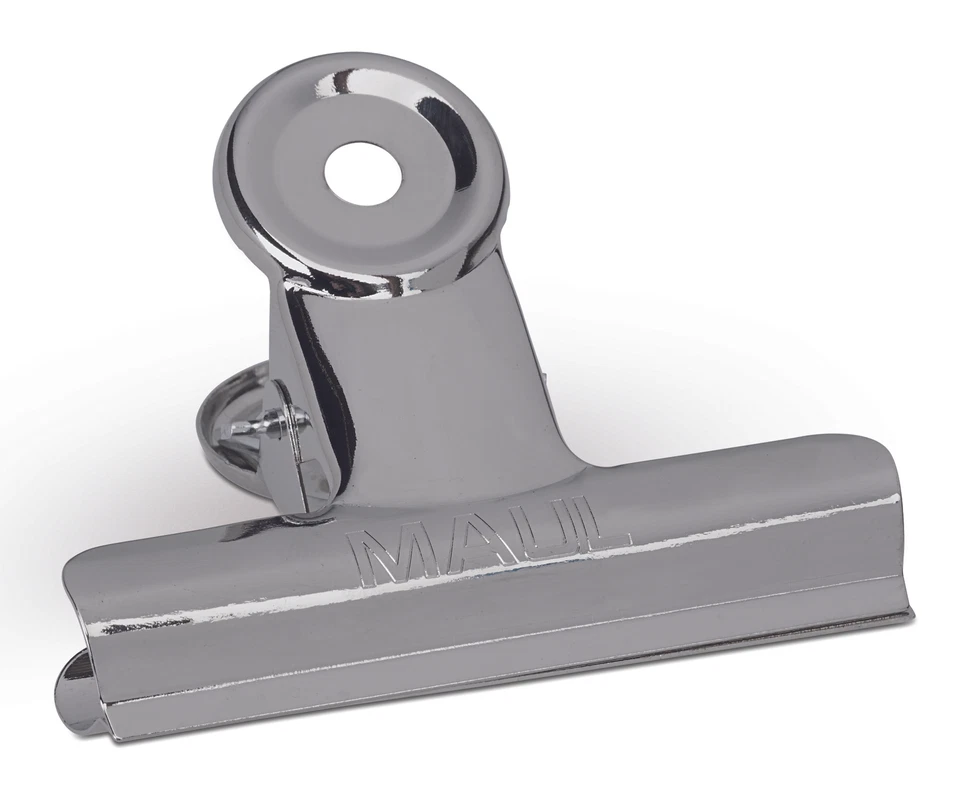 5 Metall-Briefklemmer 70mm MAUL Vielzweckklammer Papierklemme Bulldog Clips