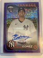 2024 Topps Chrome Update Yoendrys Gomez Auto Purple Speckle Refractors 138/299