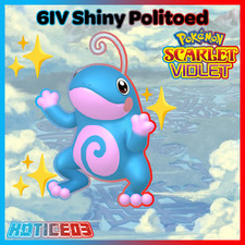 ✨Shiny Politoed  6IV✨ Pokemon Scarlet & Violet  🚀Fast🚀 Teal Mask DLC