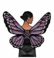 AMSCAN Gothic Jewel Butterfly Wings Halloween Costume Accessories for Adults, On