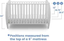 Taylor White 4-in-1 Convertible Crib - W100140-130