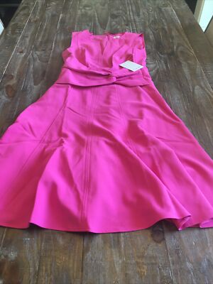 Harper Rose Side Knot Stretch Twill Dress, Womens, 8, Pink