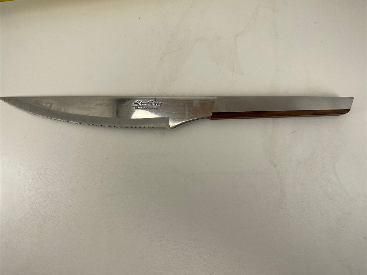 Vintage RARE Kane Kut Serrated Stainless Steel Knife Made In Vintage RARE Kane Kut Serrated Stainless Steel Knife Made In