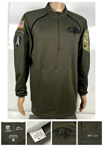Nike NFL Salute To Service On Field Baltimore Ravens Apparel Jacket Pullover