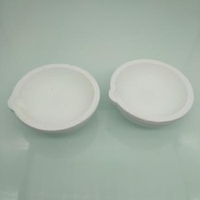 US Stock 2x 28ml Crucibles Dishes Ceramic Casting Torch Melt Jewelry Gold Silver