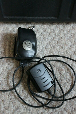 Vintage Motorola Timeport Flip Cell Phone with NFL Case & Belt