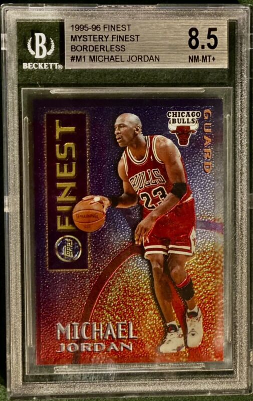 Michael Jordan 1995 Topps Finest Mystery - Borderless Silver #M1