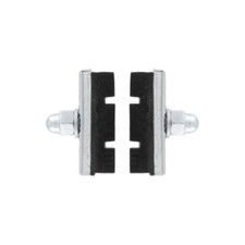 PATTINI FRENO BICI COPPIA PASTIGLIE DENTELLATE 40MM BICICLETTA FRENI V-Brake NER