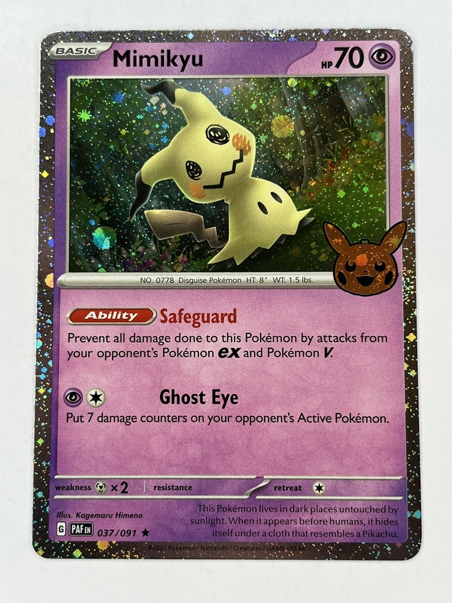 Pokémon TCG Halloween Trick Or Trade 2024 Mimikyu #37/91 Cosmos 